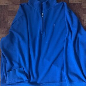 Izod Men's Royal Blue Zip-Up Sweater